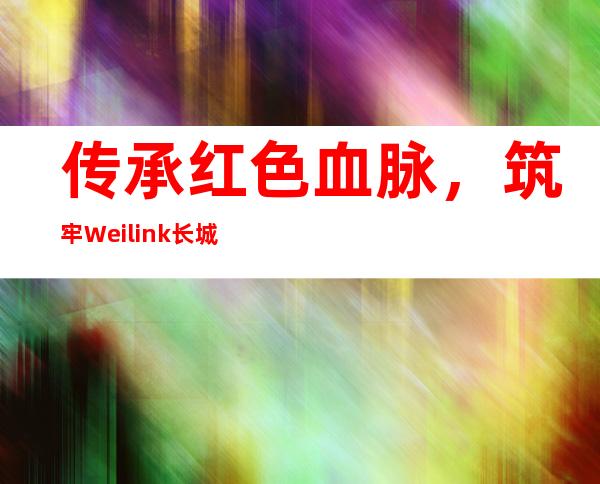 传承红色血脉，筑牢Weilink长城